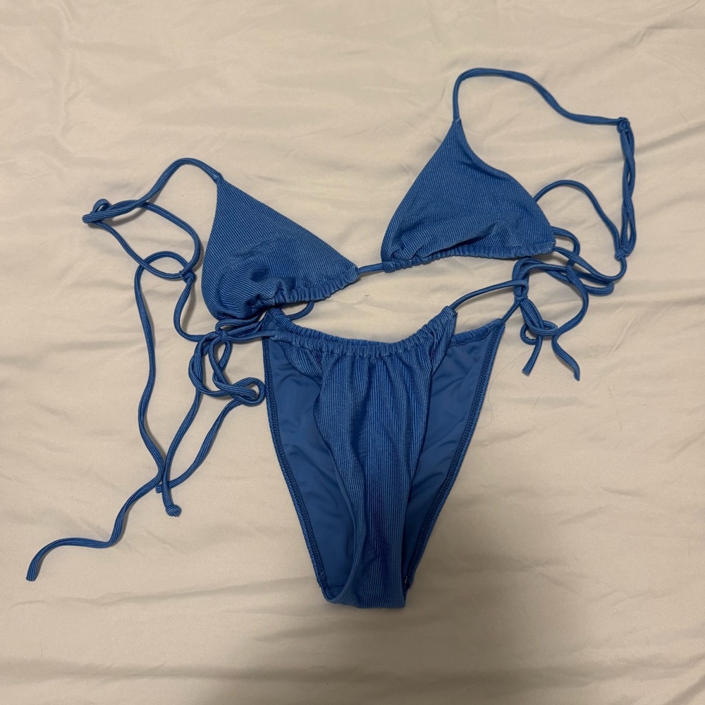PacSun Blue Triangle Bikini Set